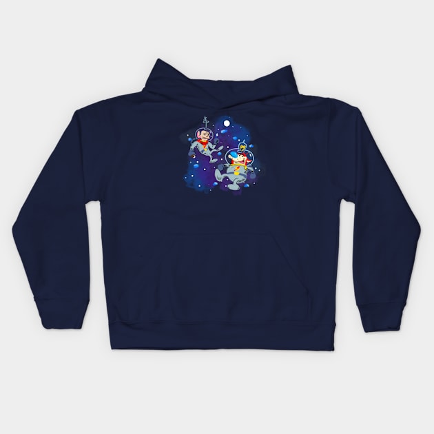 Space Madness Kids Hoodie by Okay o_Random_Shop